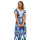 Sexy Woman v-neck Flower Printed maxi Beach Dress